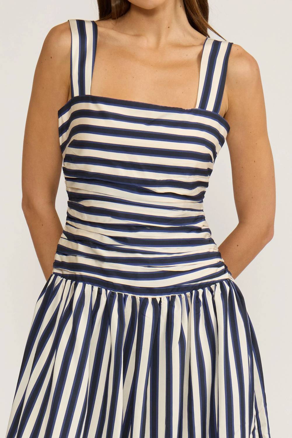 Lucy Paris - Georgie Gathered Midi Dress