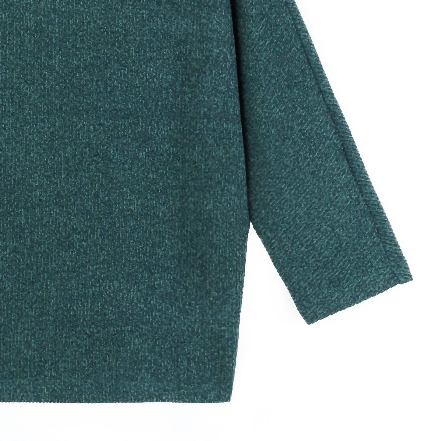 Clara Sunwoo - Plush Ribbed Funnel Neck Sweater