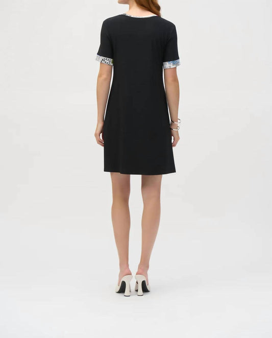 Joseph Ribkoff - Newspaper Print Cocoon Dress