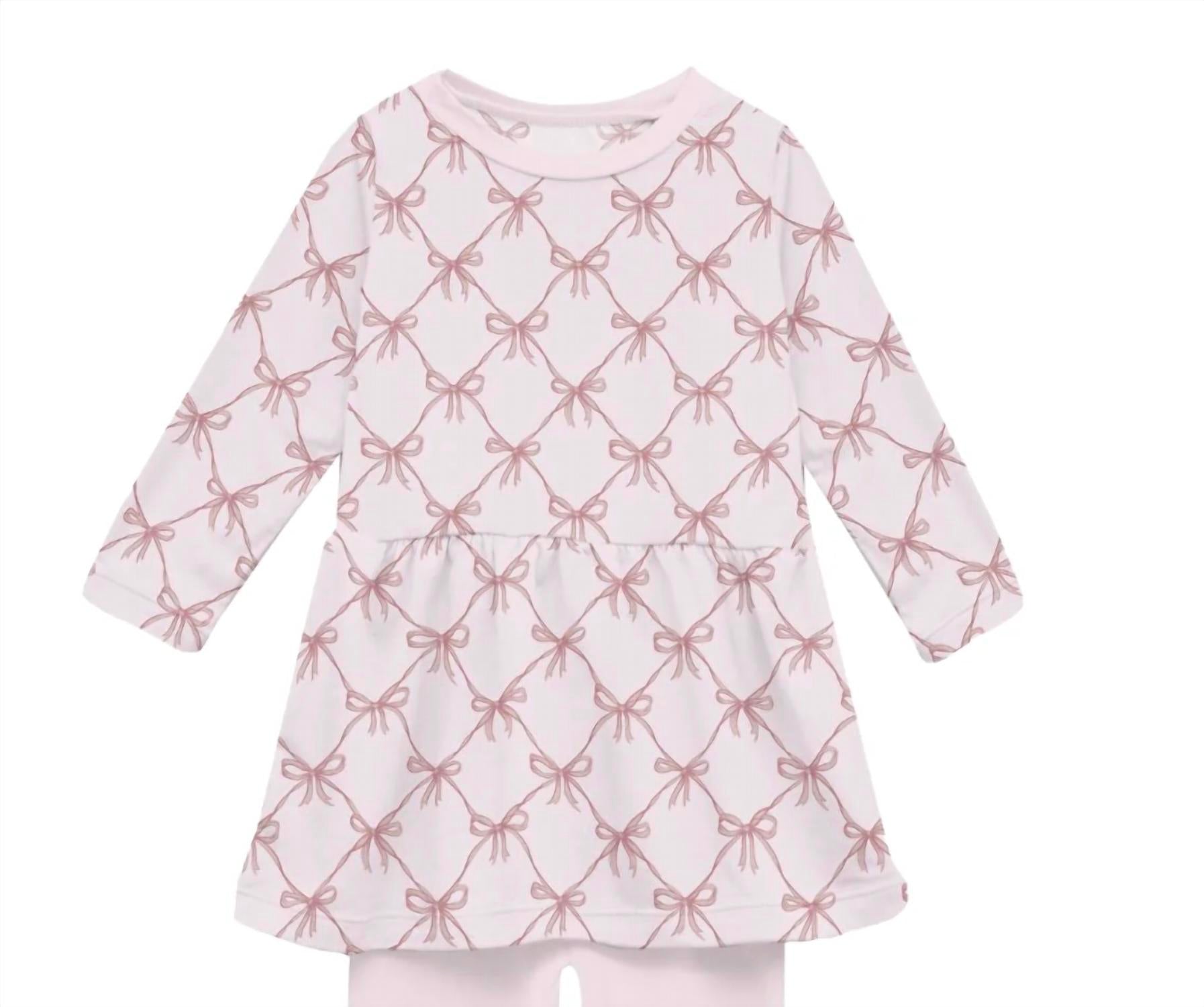Kickee - Girl's Long Sleeve Playtime Outfit Set