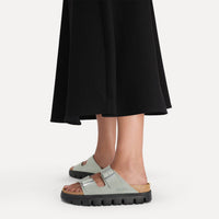 BIRKENSTOCK Women's Arizona Pap Chunky Sandals in pure sage black - women's sandal - view 7