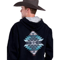 Tin Haul - Full Aztec Screen On Back Hoodies
