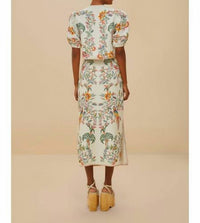 Farm Rio - Delicate Forest Midi Skirt