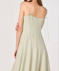 Astr - Women's Trisha Square Neck Midi Dress