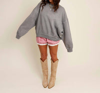 Trend:Notes - Notte Crew Oversized Sweatshirt