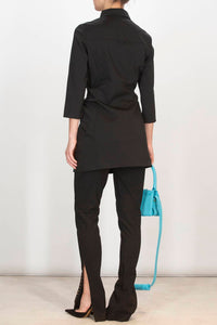 Jacquemus Pre-loved Le Pantalone Trousers With Slit Ankle And Hook & Eye in black - women's pants - alternate view
