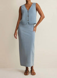 Z Supply - Gail Jersey Denim Midi Skirt