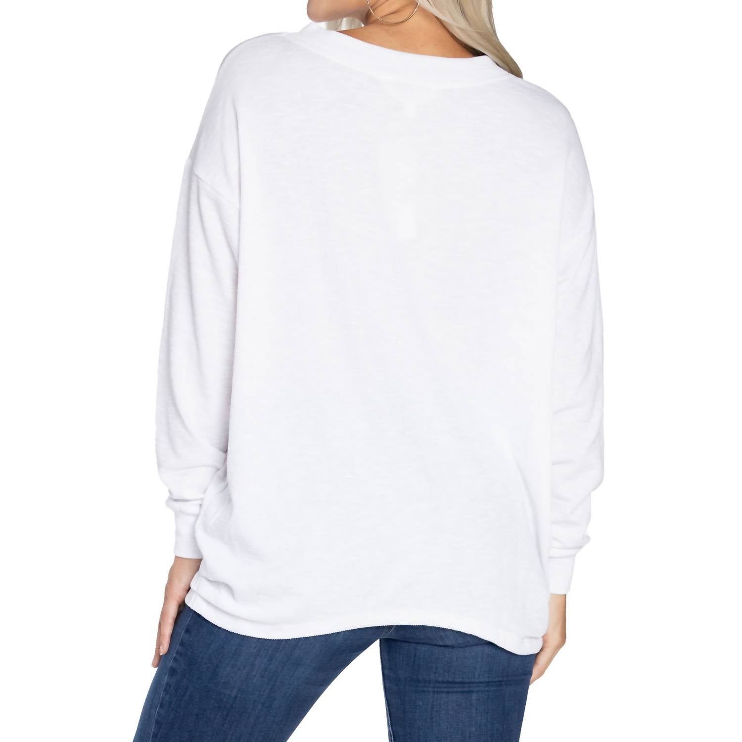 Flying Colors Apparel - Rib Knit V-neck Top Tennessee Tunic