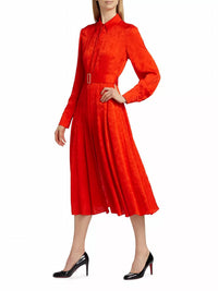 Jason Wu - Long Sleeve Pleated Shirtdress With Belt