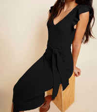 Nation Ltd - Oriana Ruffled Sash Dress