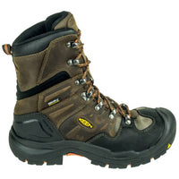 Keen Men's Coburg Waterproof Steel Toe Hiking Work Boots in brown - men's boots - detail view