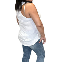 Bobi - Ribbed Curved Hem Tank Top