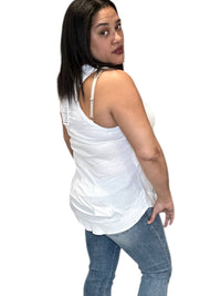 Bobi - Ribbed Curved Hem Tank Top