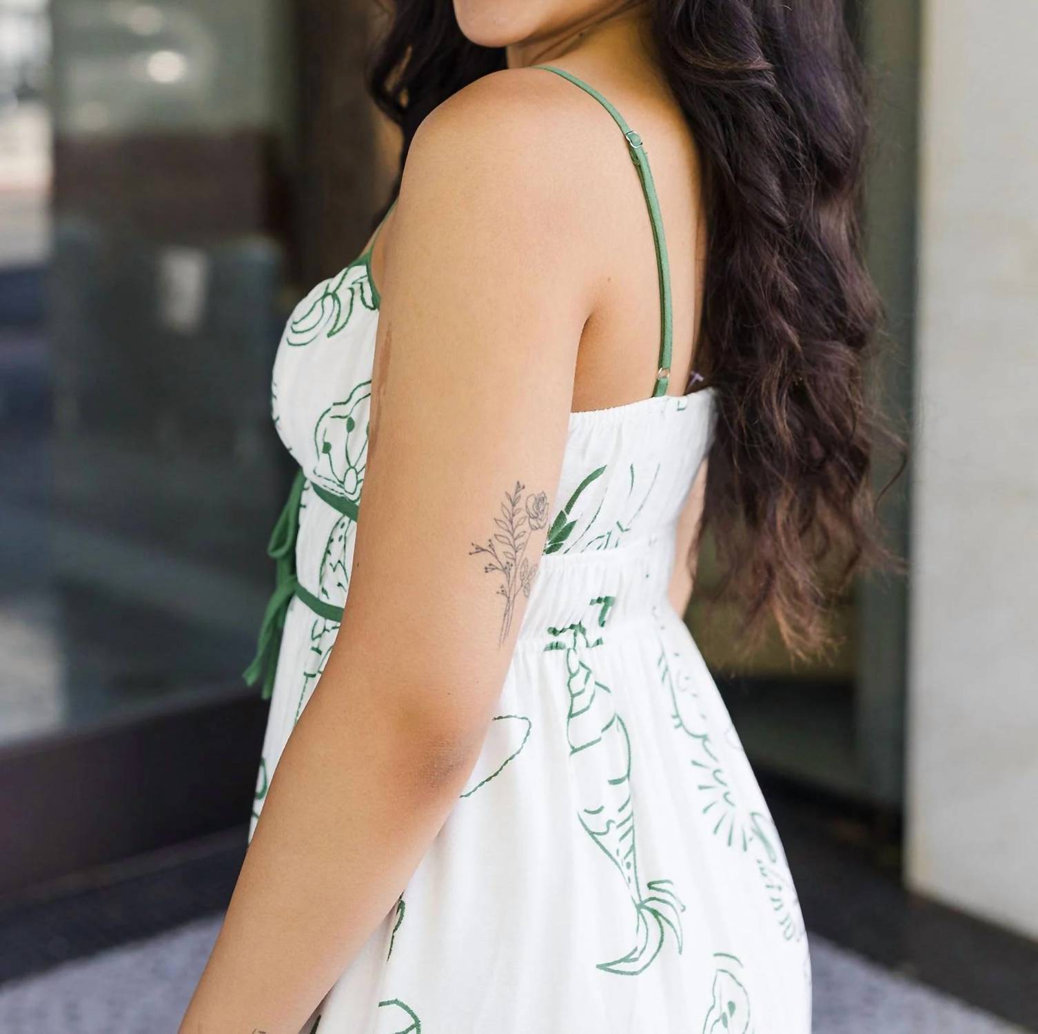 Blu Pepper - Drawn To You Line Print Midi Dress