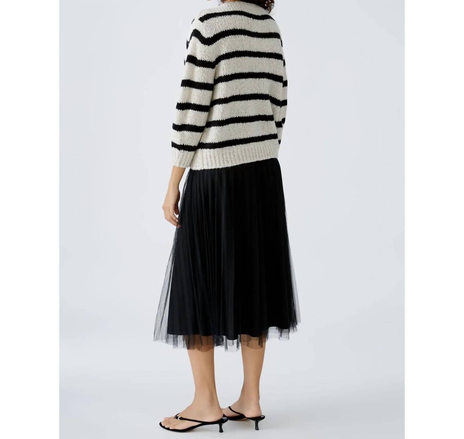 Oui - Stripe Crew Sweater