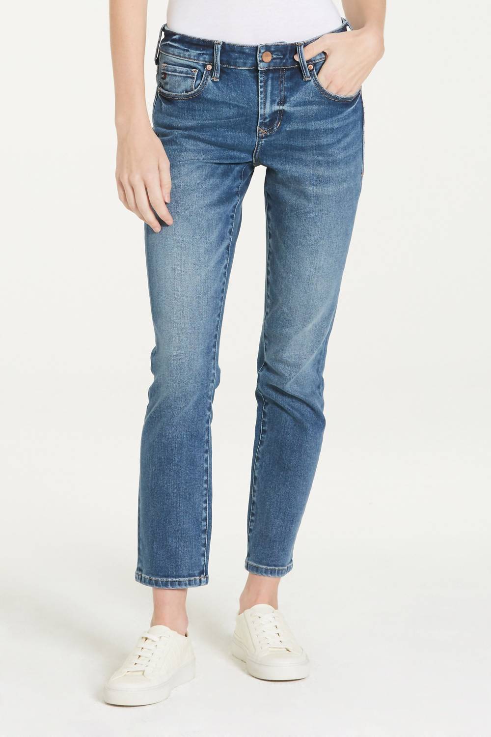DEAR JOHN DENIM Blaire Mid Rise Jeans in south bay - women's jeans - view 4