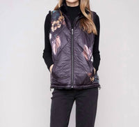 Charlie B - Printed Reversible Faux Fur Vest