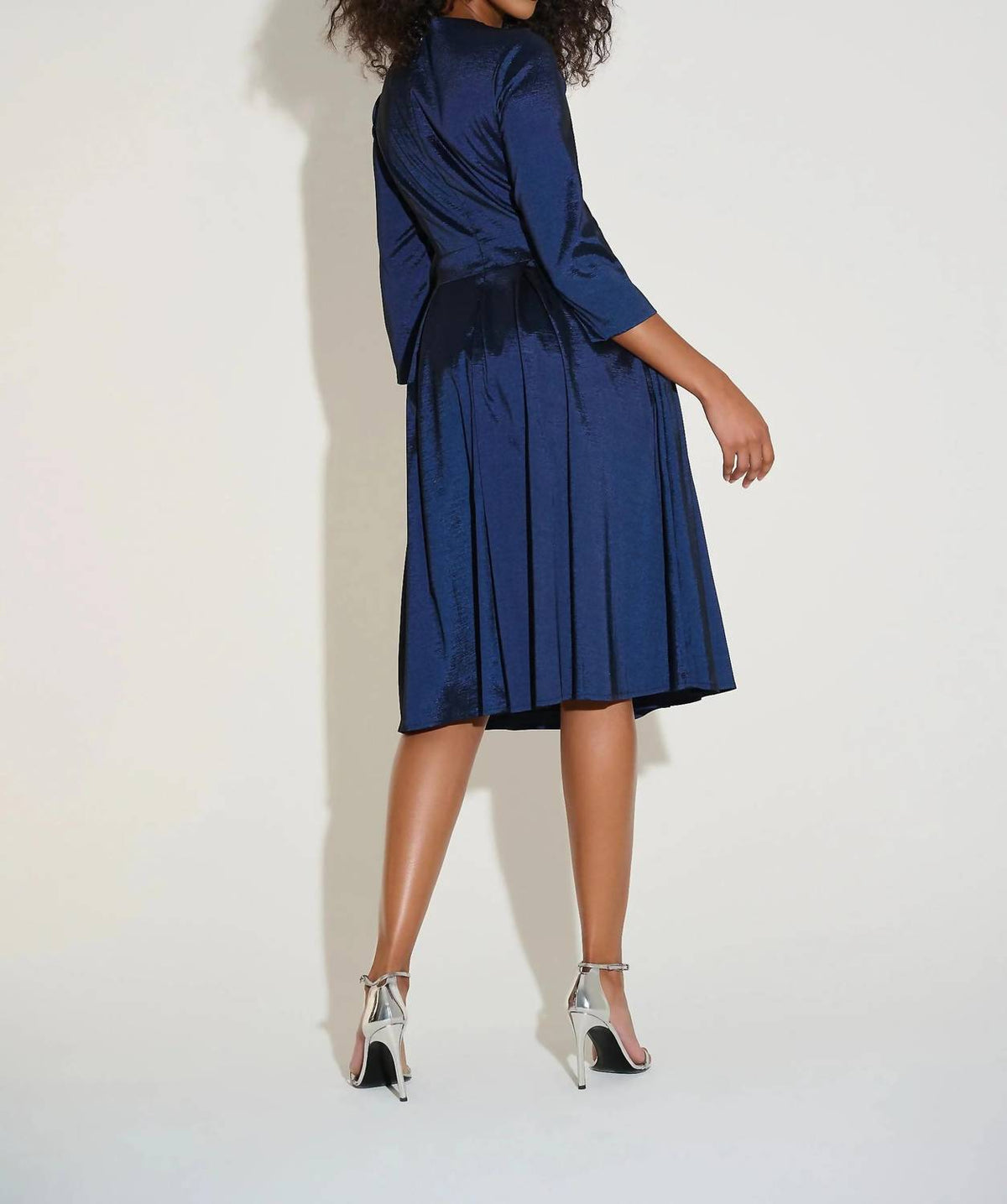 Joseph Ribkoff - Pleated Taffeta Fit & Flare Dress