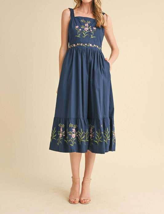 &Merci - Cassia Embroidered Midi Dress