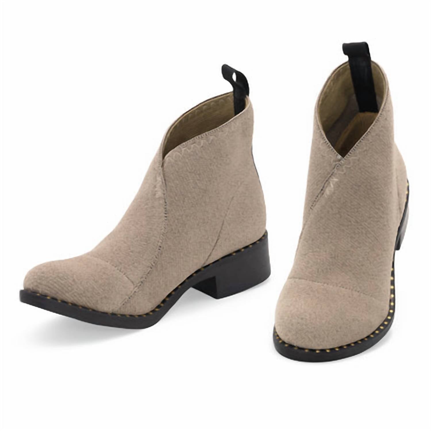 CHARLESTON SHOE CO. Women's Barcelona Ankle Boots in falcon - women's shoe - alternate view