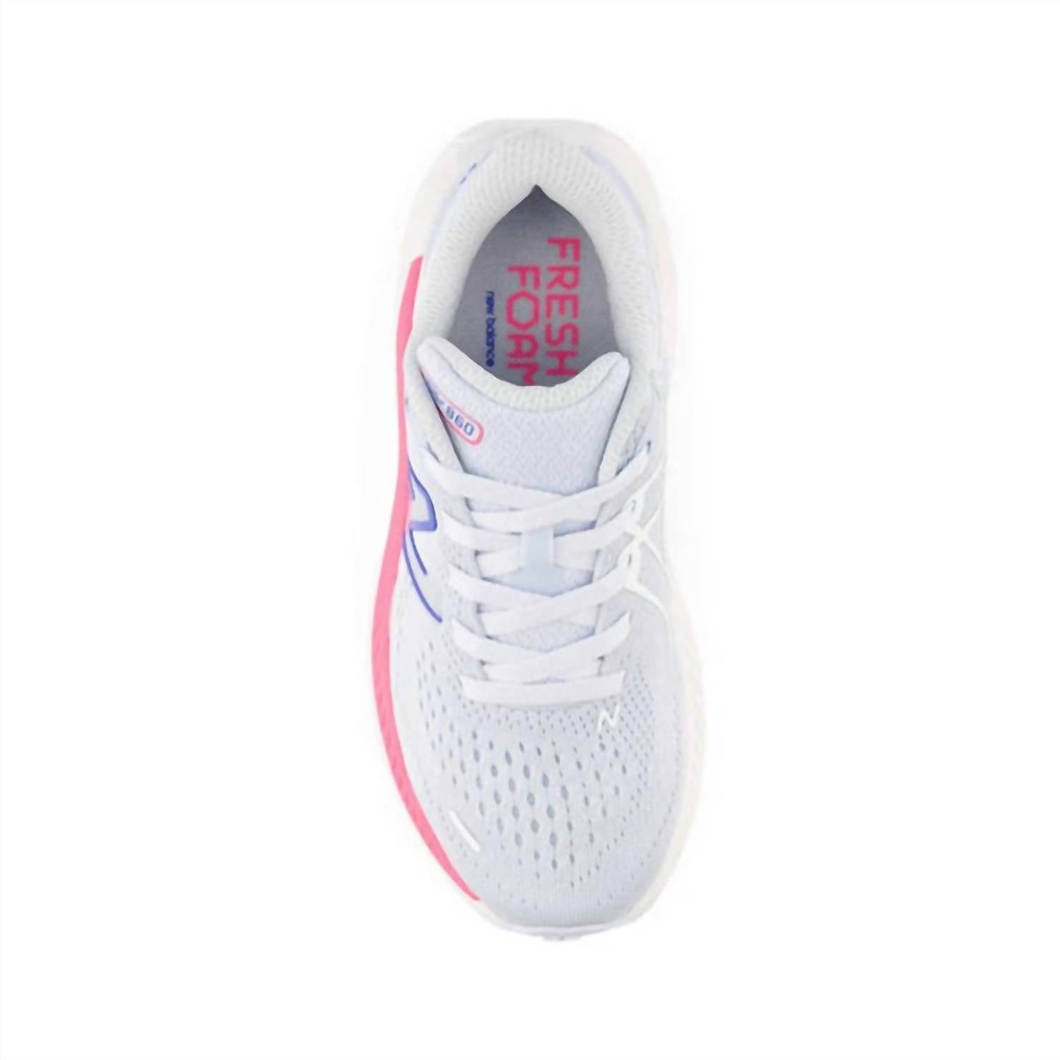 New Balance Kids Preschool 860v13 - Pp860v13 Shoes in moon dust neon pink - kids' sneaker - alternate view
