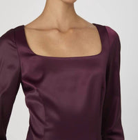 French Connection - Satin Scoop Neck Mini Dress