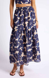 Sage The Label - Floral Tiered Maxi Skirt