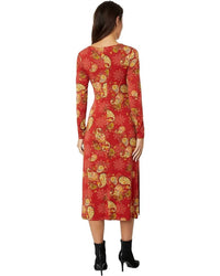 Johnny Was - Paisley Lace Long Sleeve Tie Front Knit Dress