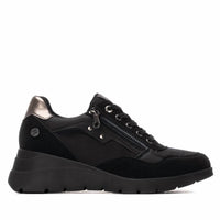 Xti - Women's Casual Wedge Lace-Up Sneakers