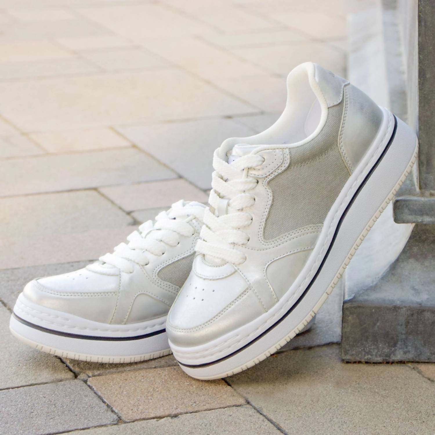 Alegria Women's Alyster Sneakers in shimmer silver - women's sneaker - view 5