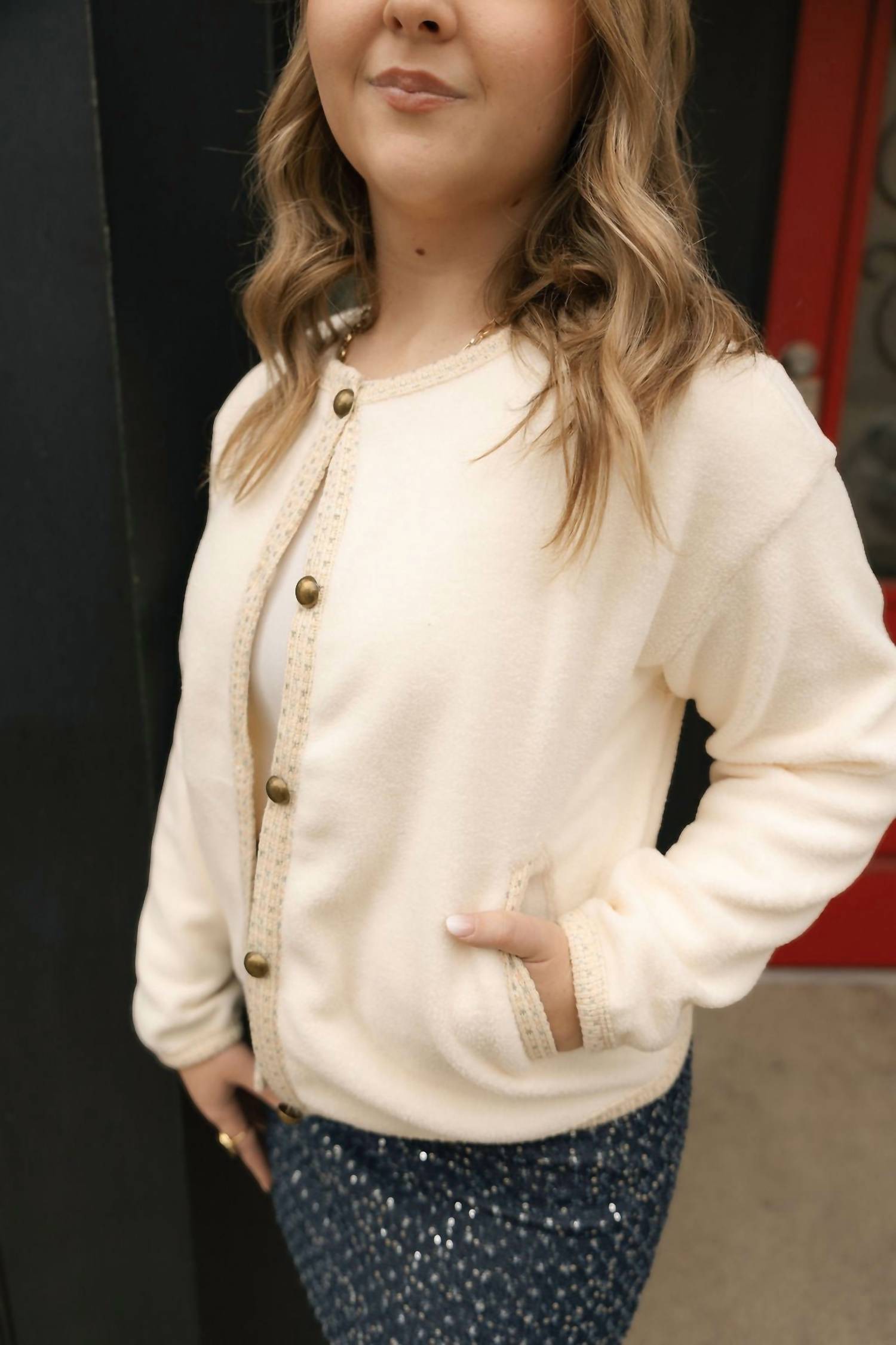 Sunday Edition - Halle Fleece Cardigan