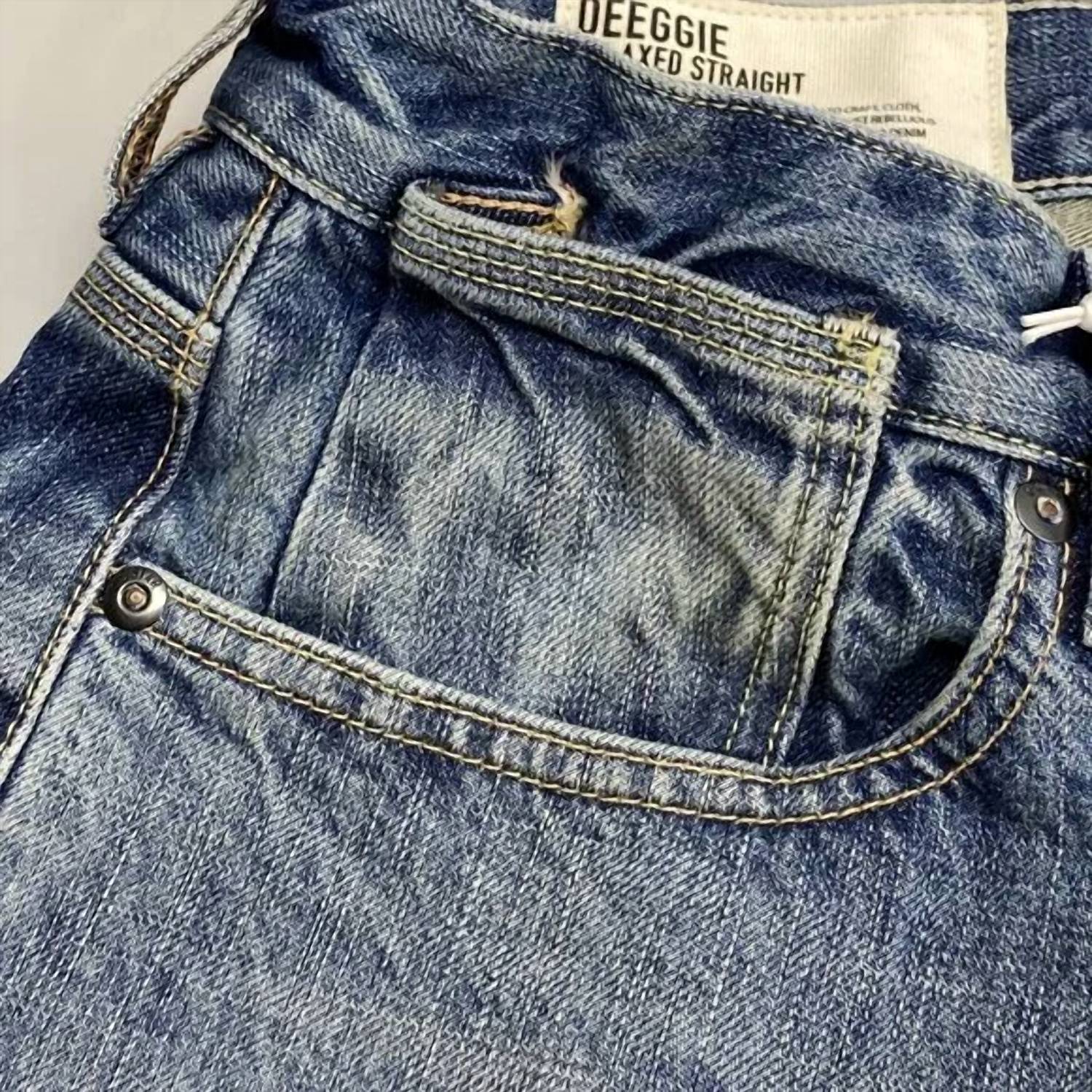 G-Star Men’s Deeggie Relaxed Straight Jeans in blue - men's jeans - view 4