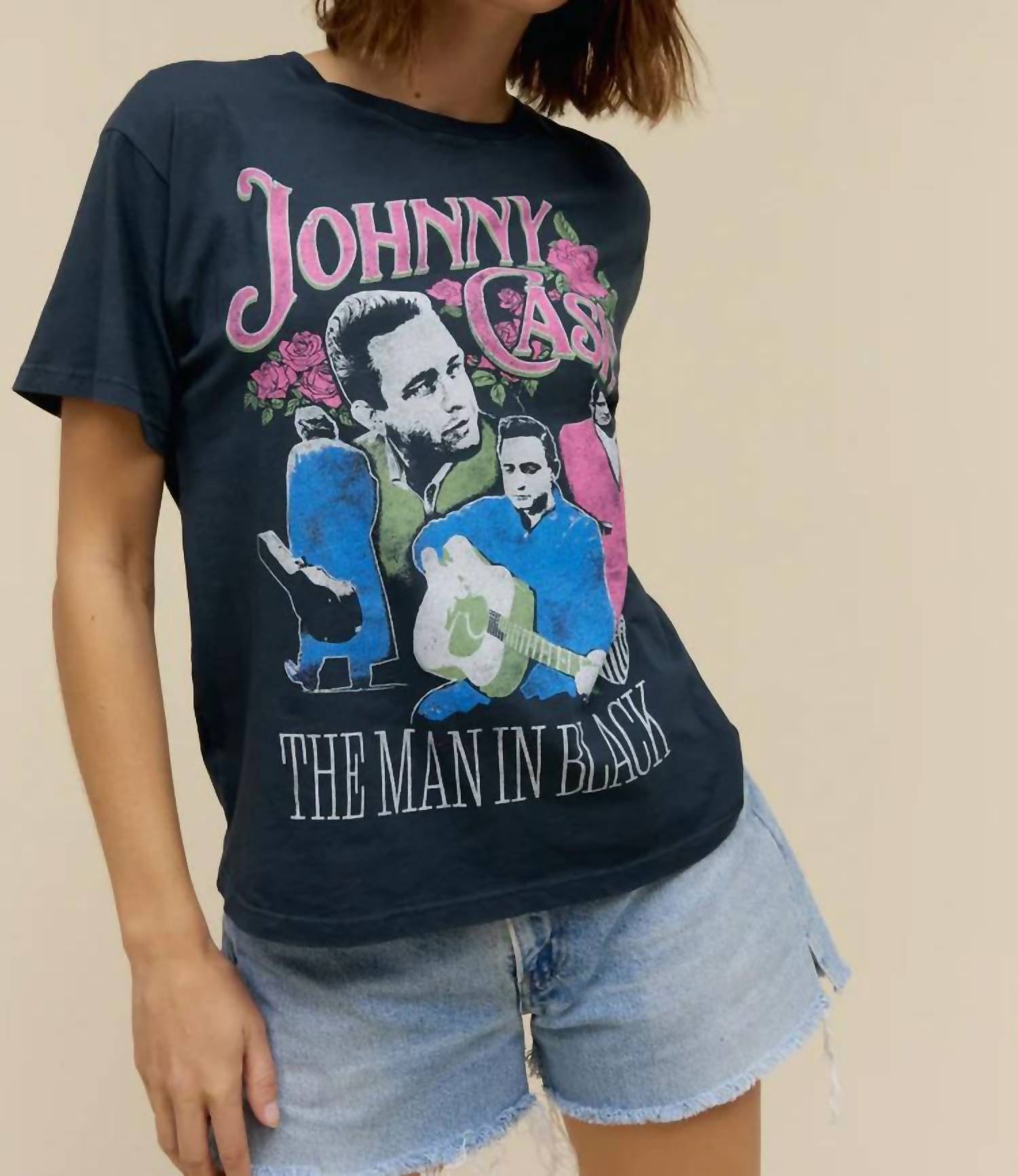 Daydreamer - Johnny Cash A Man Comes Around Boyfriend Tee