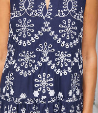 Karen Kane - Sleeveless Eyelet Dress - Petite