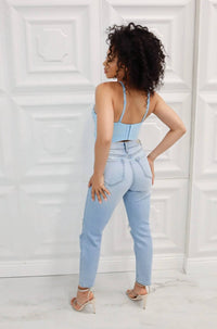Cello - Addison High Rise Mom Jeans