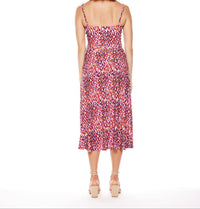 Viereck Coaster Tie Waist Dress in red - women's dress - detail view