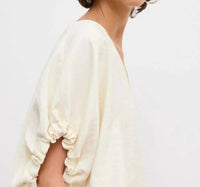 House Of Dagmar - Rouched V-neck Top