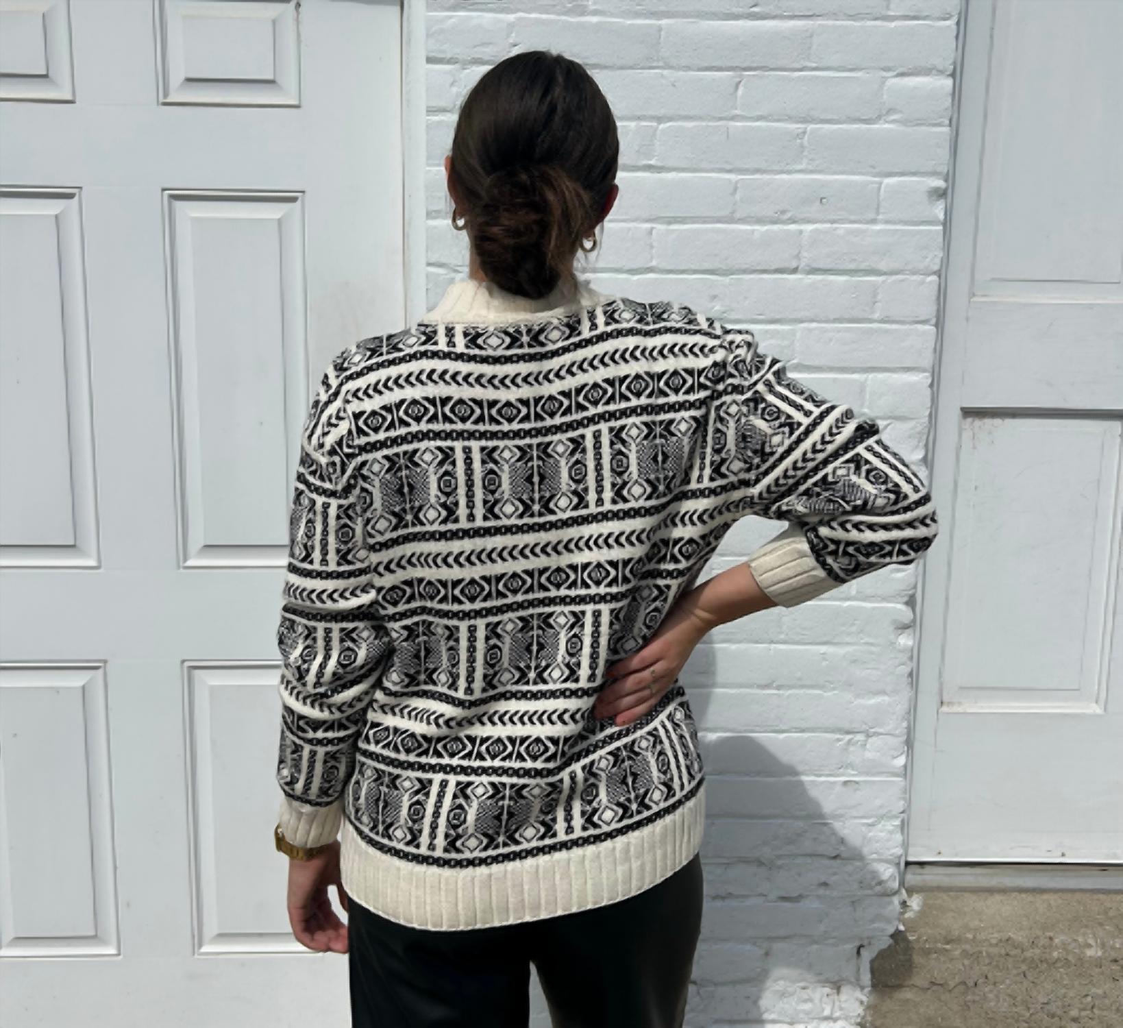 Skovhuus - Cowen Nordic Print Mock Neck Sweater