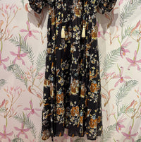 Thml - Women's Short Sleeve Floral Maxi Dress