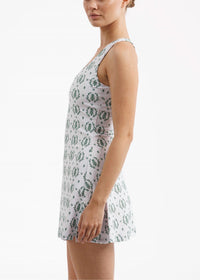 SMITH & QUINN Campbell Dress in boxwood block - women's dress - detail view