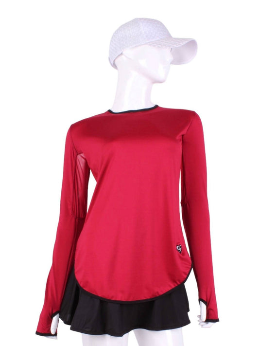 Love Love Tennis - Women's Long Sleeve Crew Top