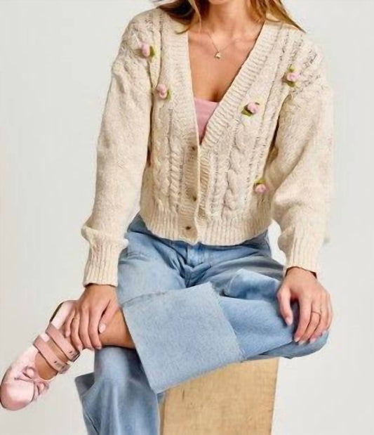 Le Lis - Charlotte Rosette Cardigan