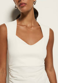 Nation LTD Haven Sleeveless Tee Tank in porcelain - women's tank top - alternate view