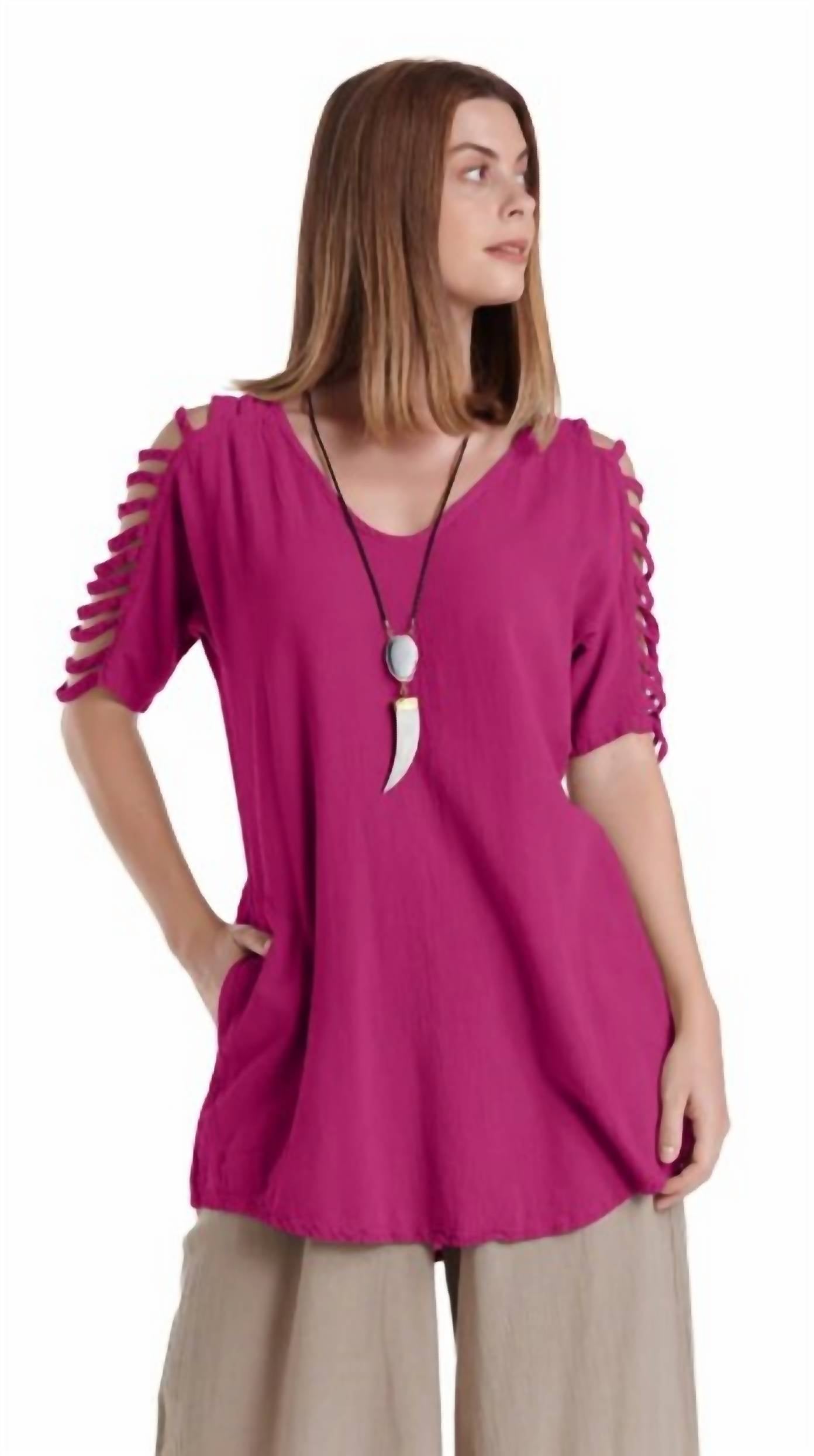 Oh My Gauze! - WATERFALL COTTON BLOUSE