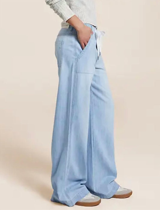 Hidden - Nori High Rise Extra Wide Leg Drawstring Jeans