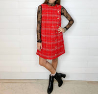 Entro - Women's Tweed Sleeveless Mini Dress