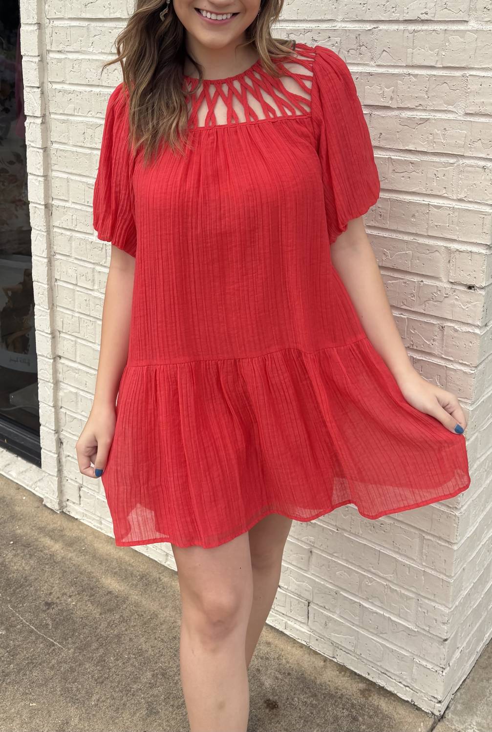 Joy Joy - Puff sleeve dress