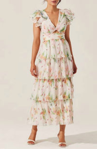 Astr - Women's Emporia Tlered Ruffle Dress