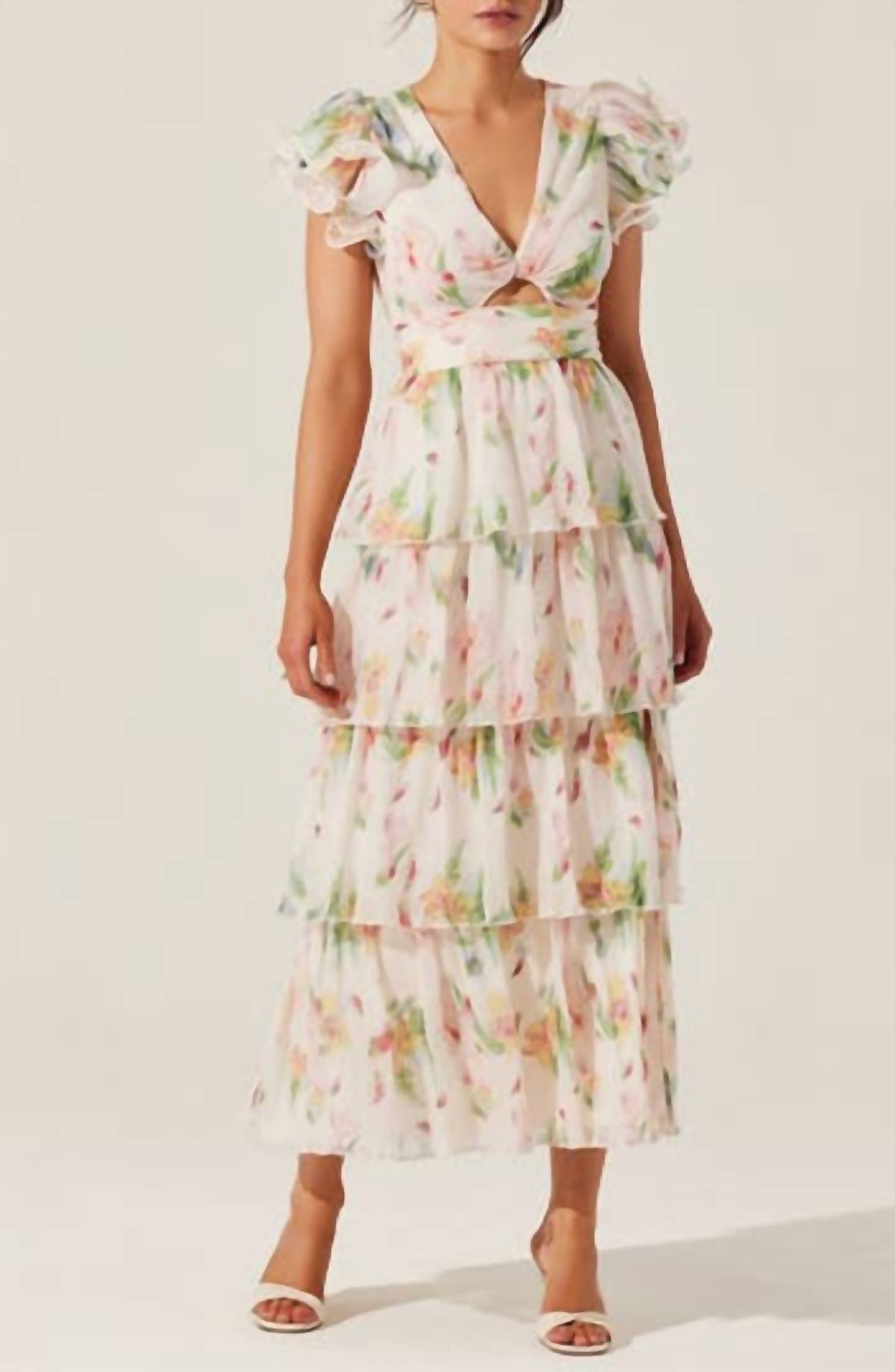 Astr - Women's Emporia Tlered Ruffle Dress
