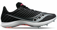 SAUCONY Women's Velocity Mp Track Spike Shoes in black vizi - women's shoe